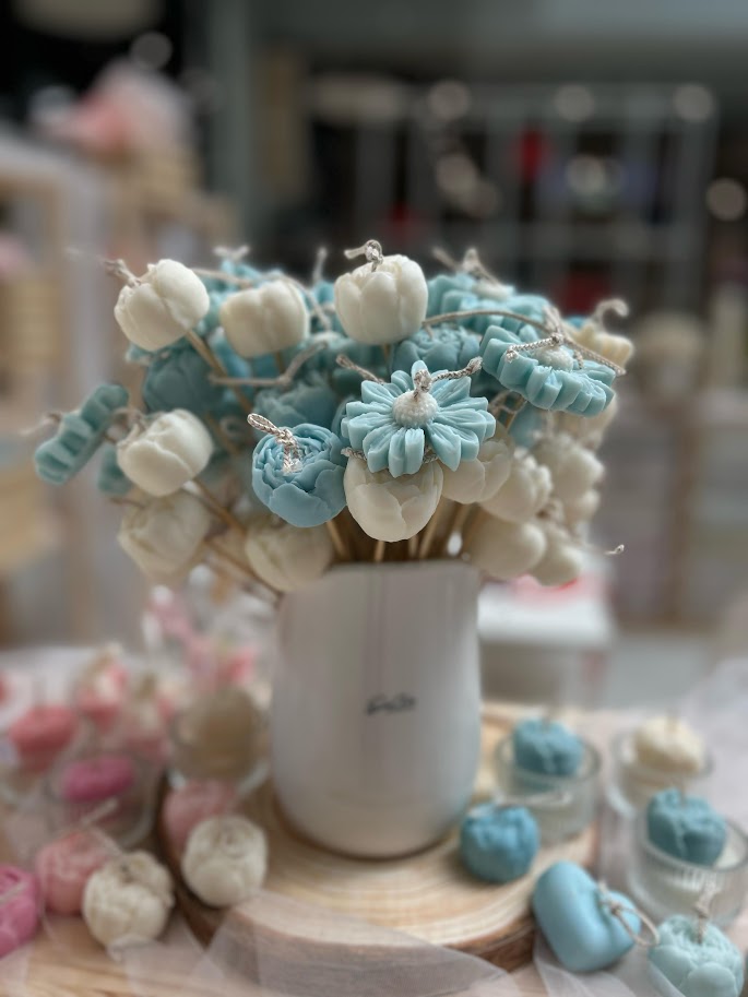 🌸Flori parfumate din ceară naturală de soia