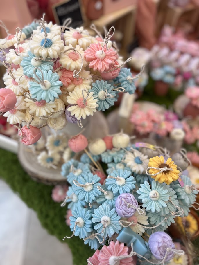 🌸Flori parfumate din ceară naturală de soia